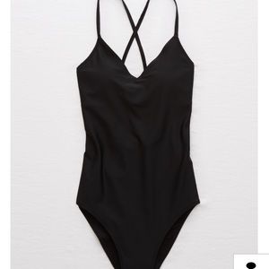 Aerie Black One Piece